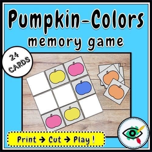 Fall Memory Game – Pumpkin Colors