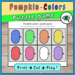 Fall Pumpkin Matching Game for Young Learners