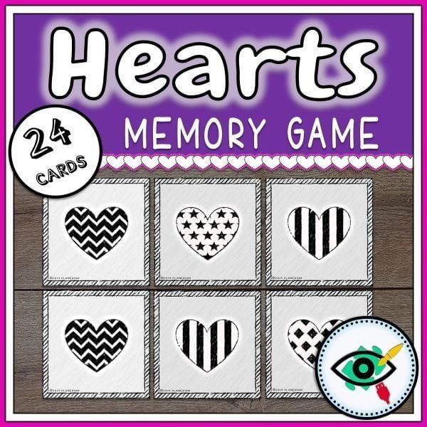 hearts-bw-memory-game-title