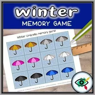 Winter Time Memory Winter Memory Game Umbrella | Planerium