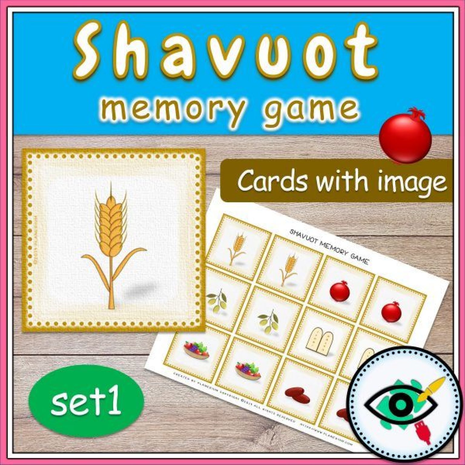 Shavuot - Matching Game - Shavuot Symbols | Planerium