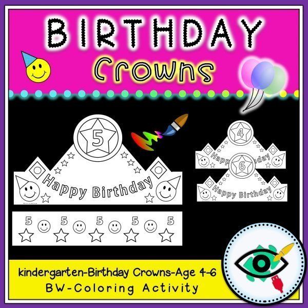 birthday crowns for kindergarten
