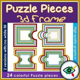 clipart-puzzle-pieces-3d-frame-title