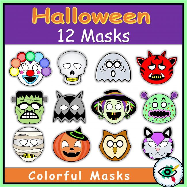halloween-masks-title1 blank