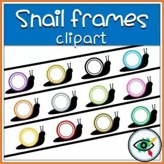 Fall Season - Clipart - Snail round Frames | Planerium