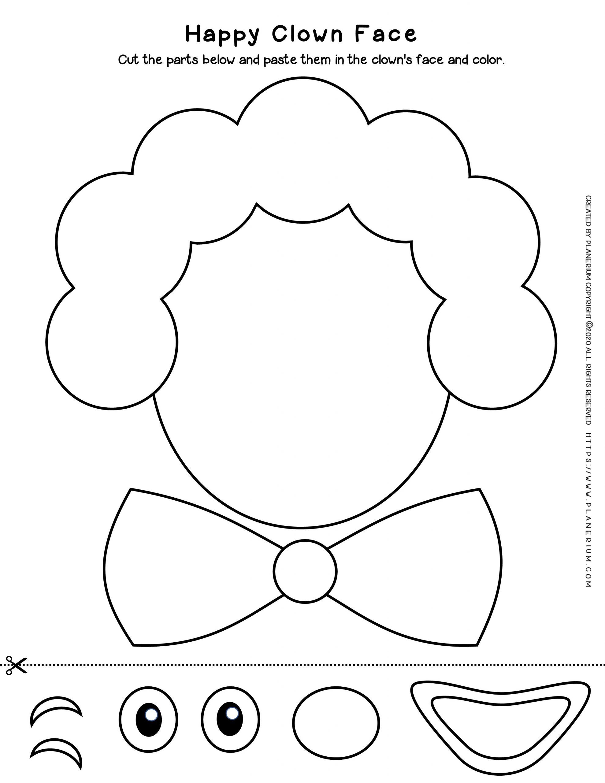 preschool cut and paste worksheet coloringrocks craftsactvities and