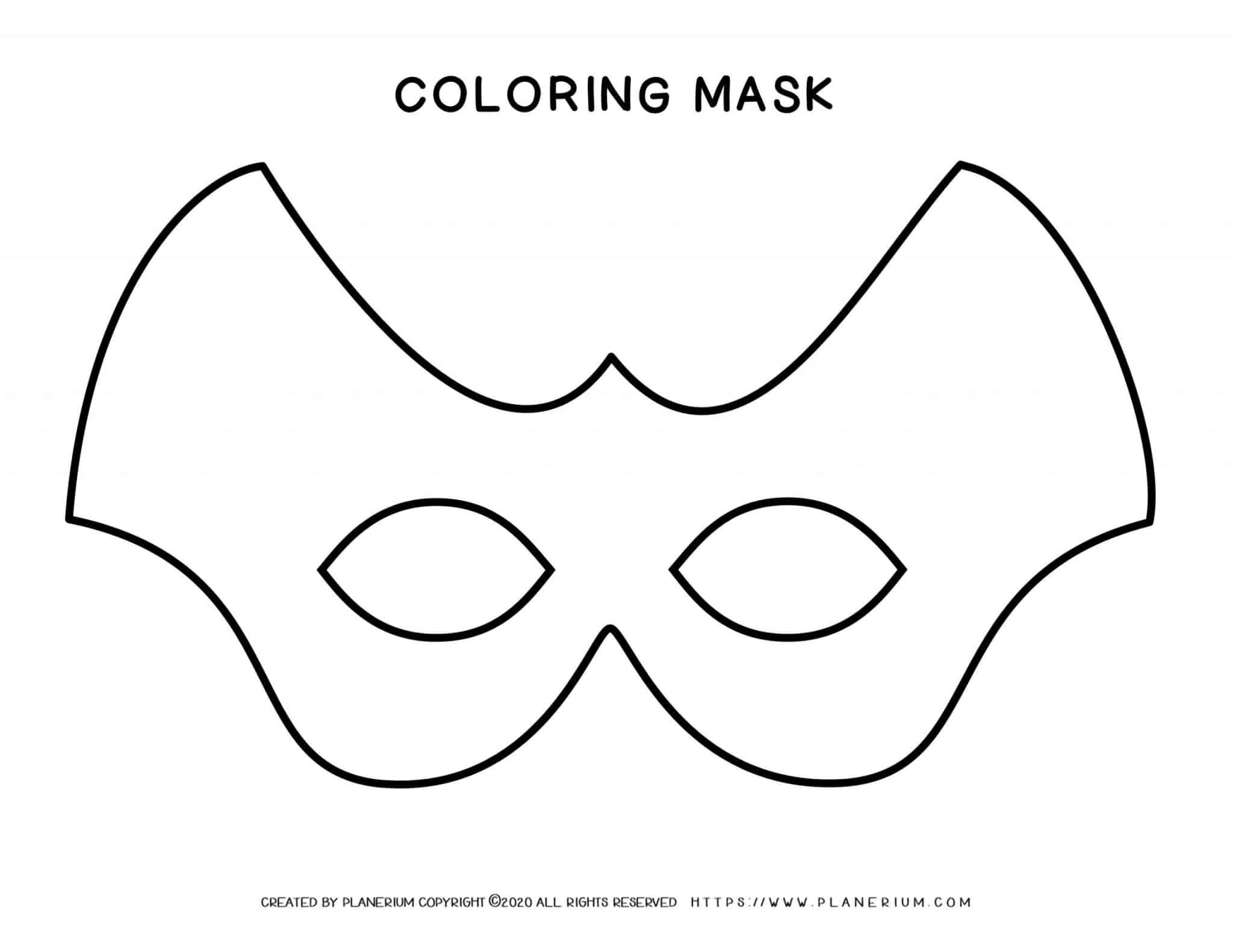 Sleeping Eye Mask Pattern Printable Sketch Coloring Page
