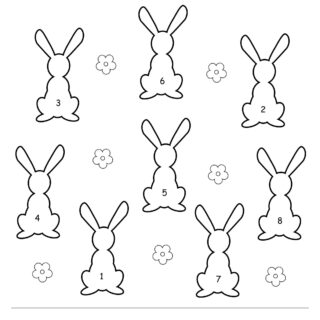 Easter Bunny coloring worksheet