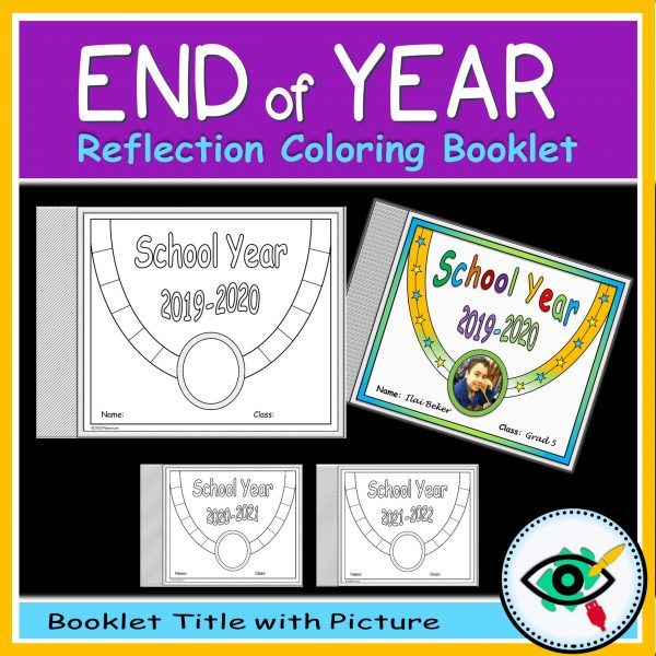 end-year-booklet-title1 End of year coloring booklet - Product title 1 | Planerium