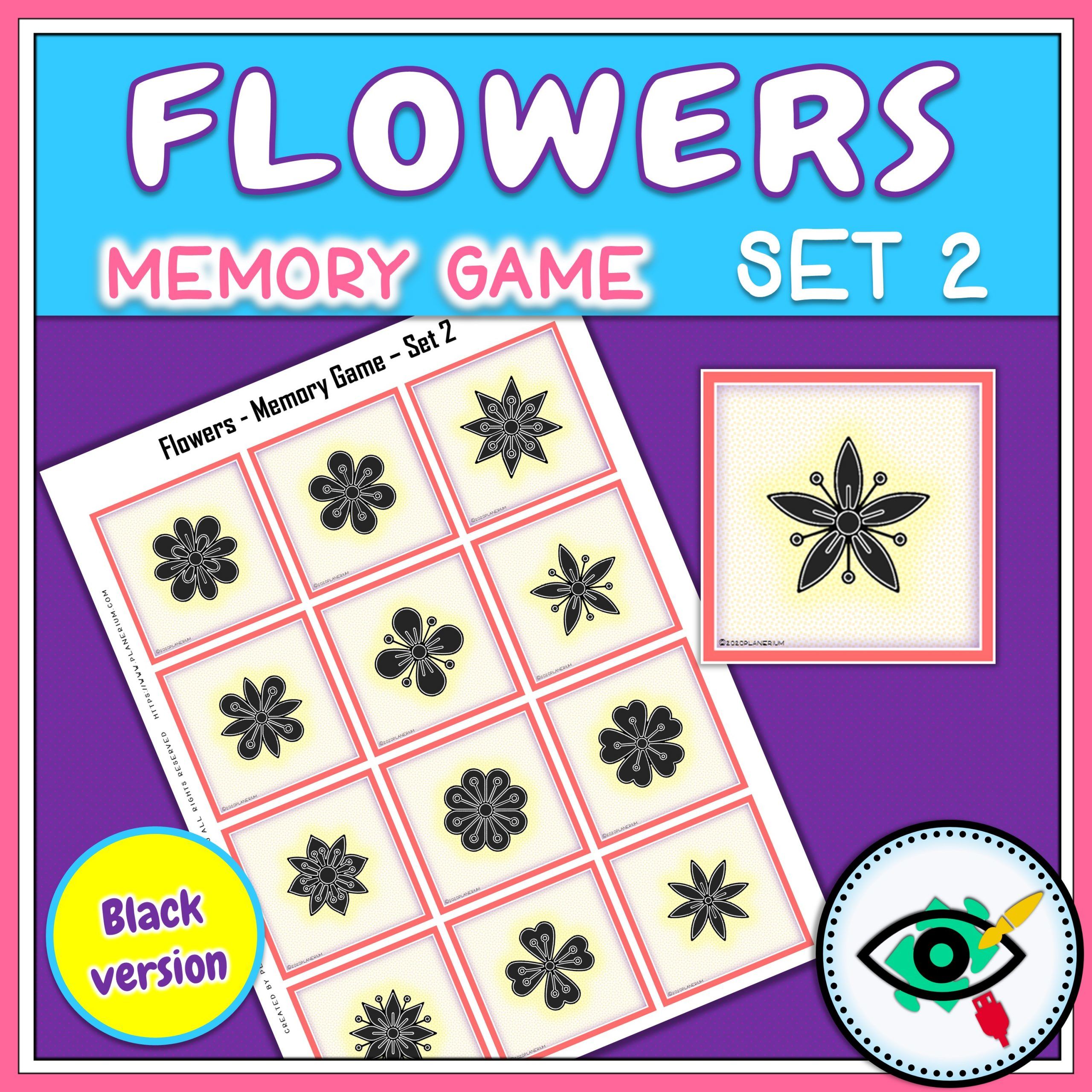 flowers-memory-game-title3 Spring - Memory Game - Flowers - Title 3