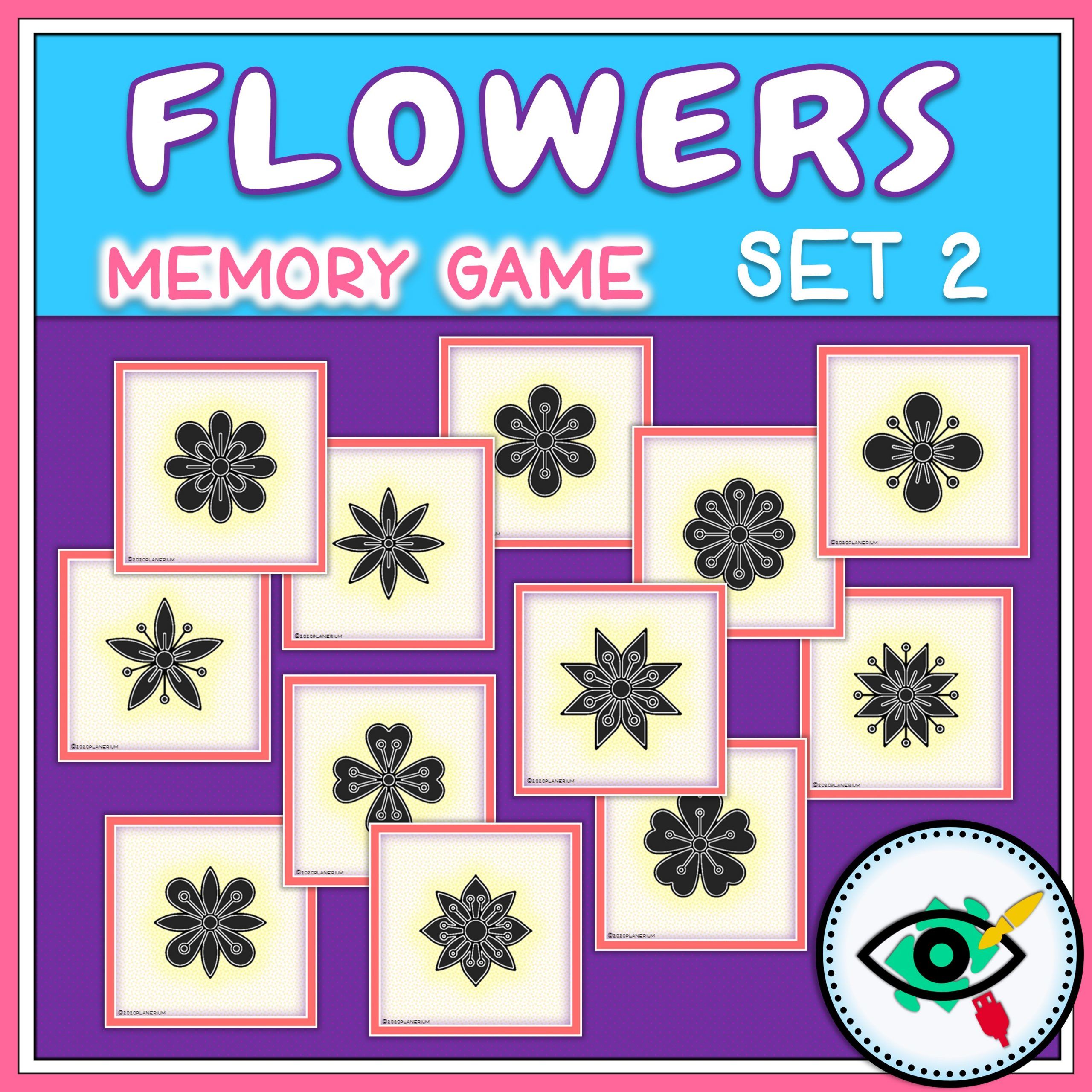 flowers-memory-game-title4 Spring - Memory Game - Flowers - Title 4