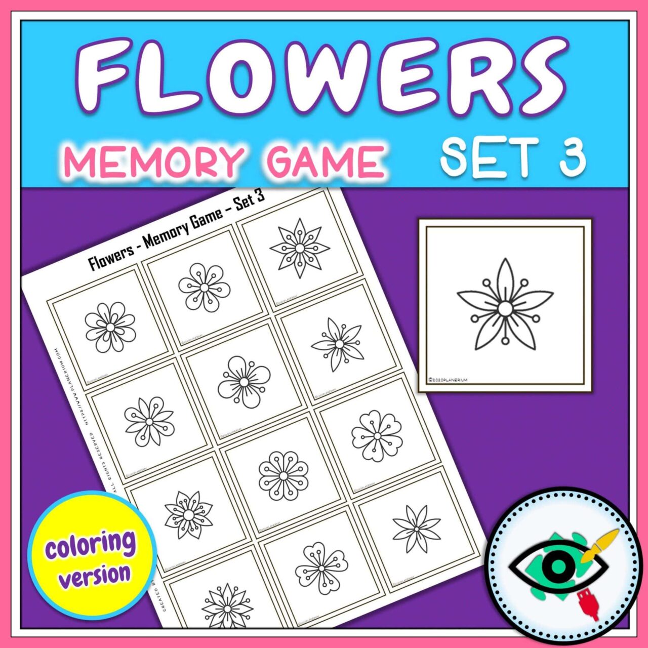 Spring - Memory Game - Flowers - Title 5