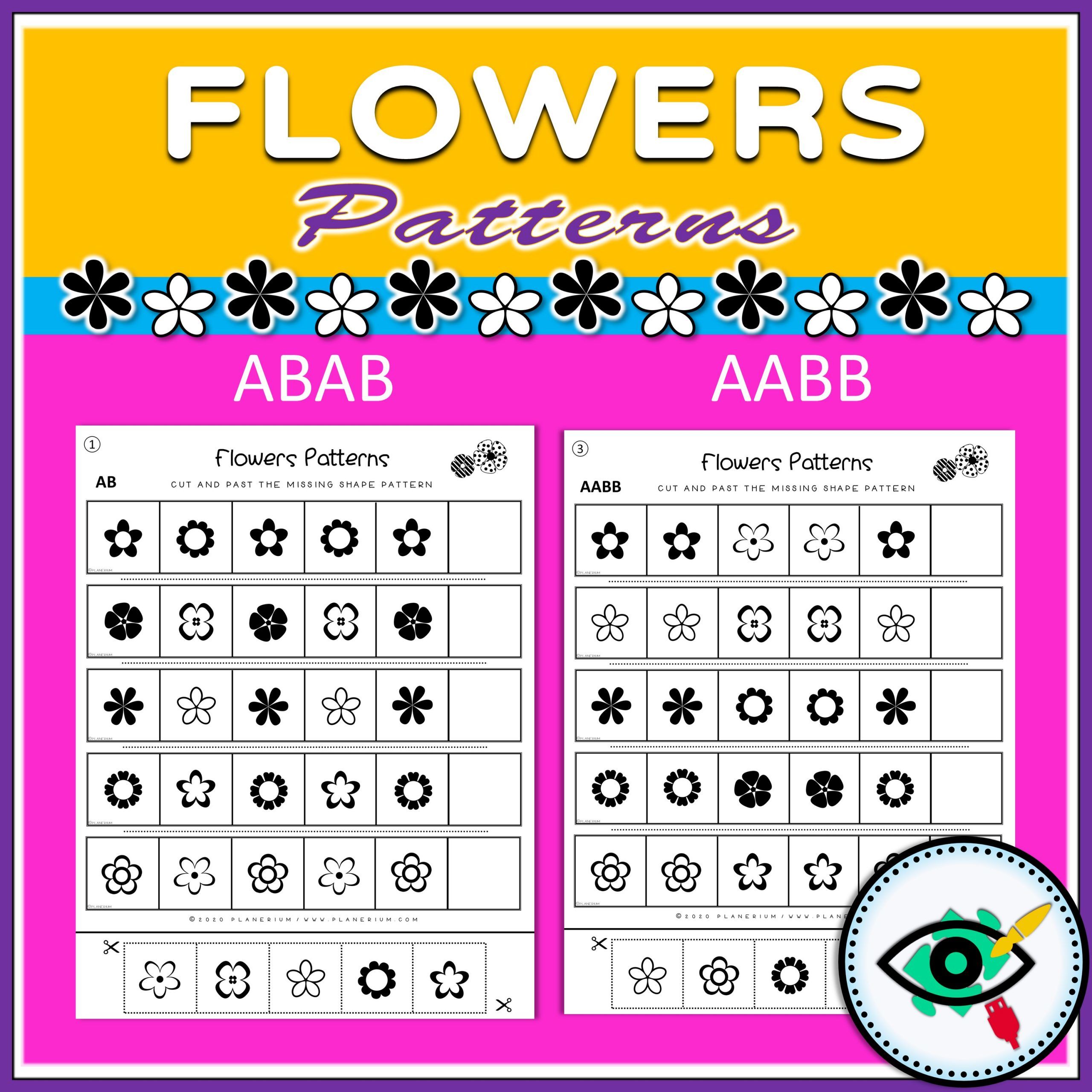 spring-patters-flowers-title1 Spring - Patterns Game - Flowers - Title 1