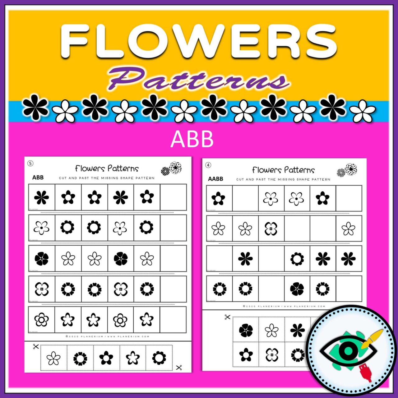 Spring - Patterns Game - Flowers - Title 2