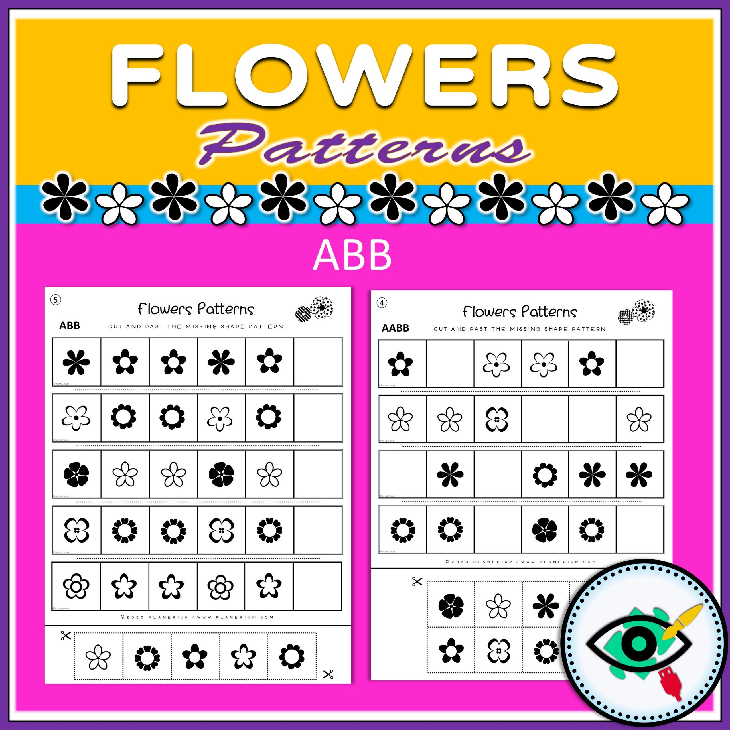 spring-patters-flowers-title2 Spring - Patterns Game - Flowers - Title 2