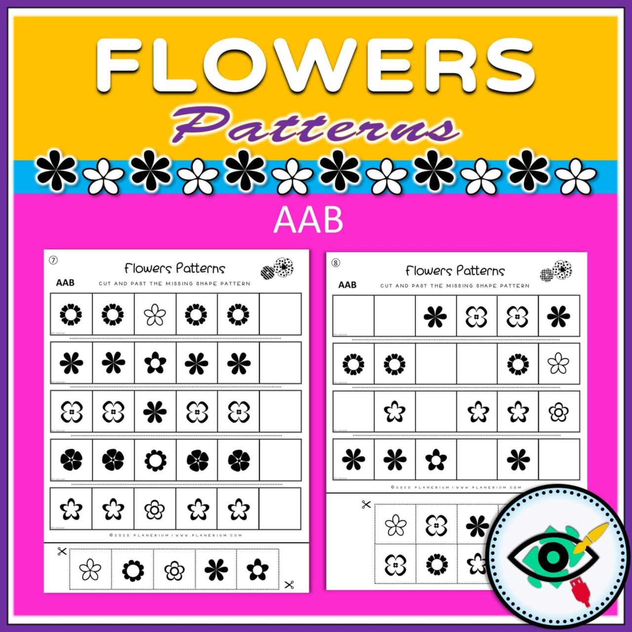 Spring - Patterns Game - Flowers - Title 3