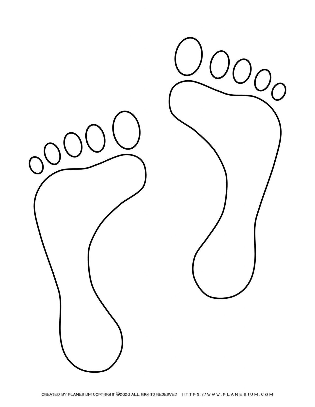 Summer - Coloring Page - Bare foots