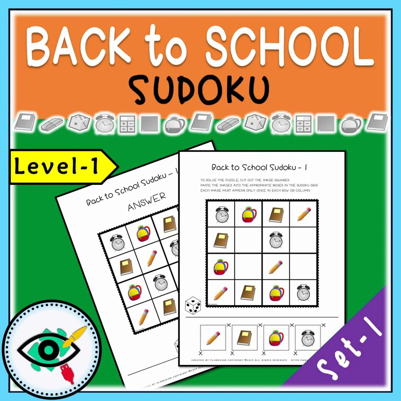 Back to School - Sudoku - Title 1 | Planerium