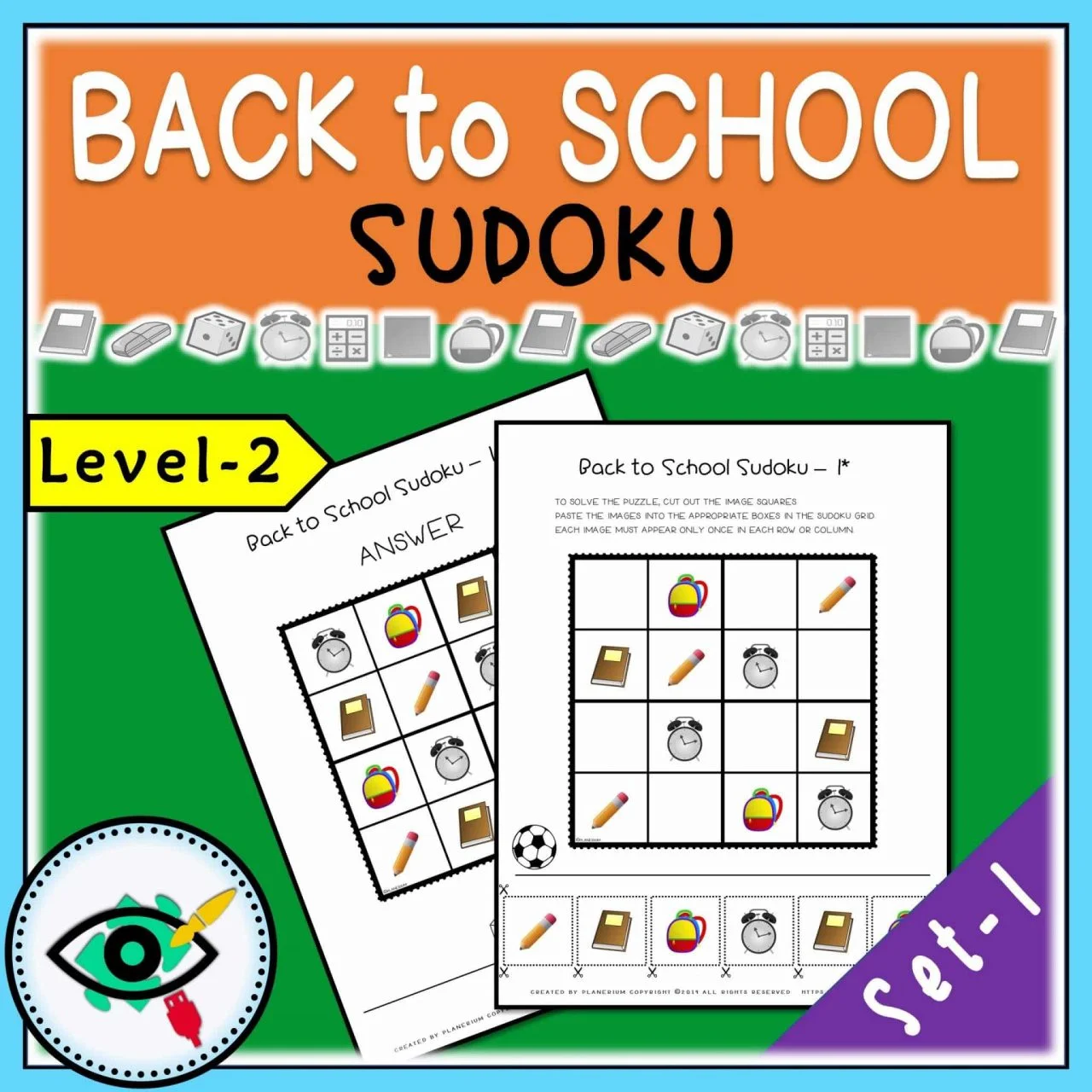 Back to School - Sudoku - Title 2 | Planerium