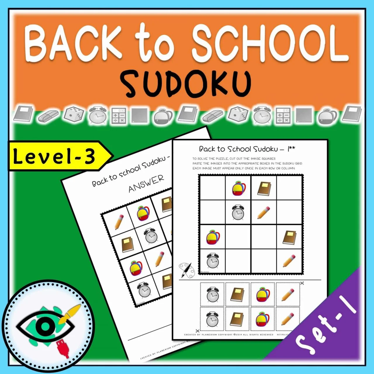 Back to School - Sudoku - Title 3 | Planerium