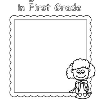 End of Year - Worksheet - Review First Grade - Girl