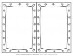 Mother's Day Coloring Page - Greeting Frame with Stars