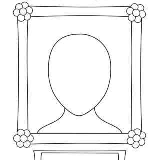 Mother's Day Coloring Page - My Mom Portrait