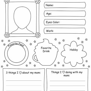 Mother's Day Worksheet - About My Mother
