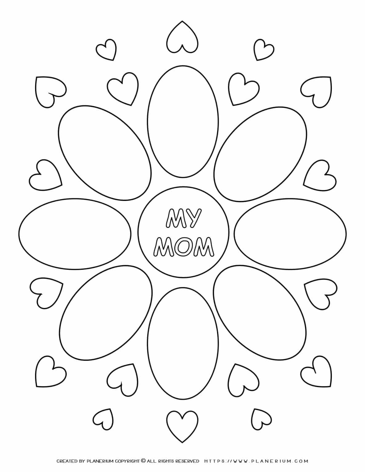 Mother&#039;s day - Worksheet - My Mom&#039;s Flower | Planerium