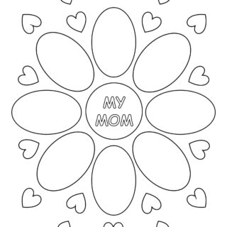 Mother's Day Worksheet - My Mom Flower Template