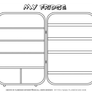 My Home - Coloring Page - My Fridge