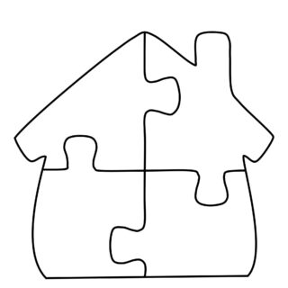 My Home - Coloring Page - Home Puzzle