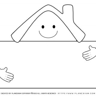 My Home - Coloring Page - Home Sign