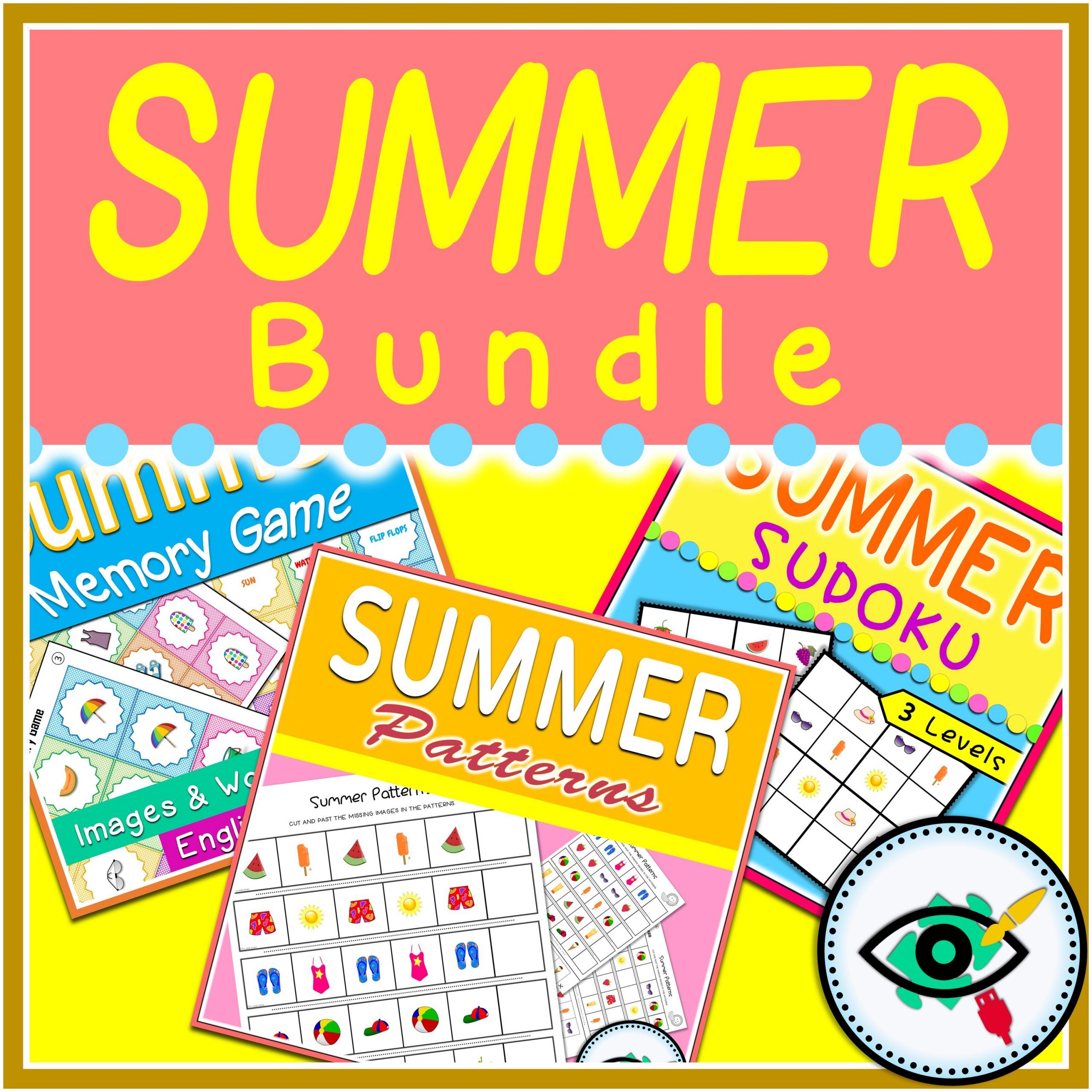 summer-activities-logical-thinking-bundle-title Summer - Logical Thinking Activities - Bundle