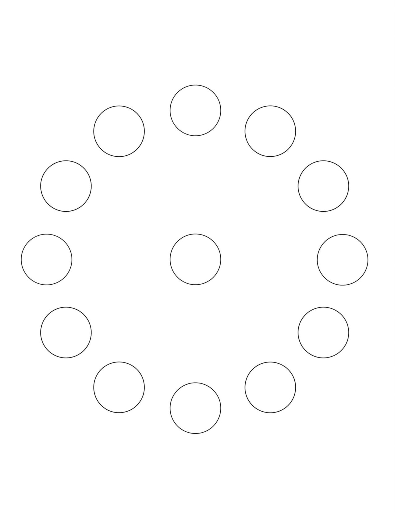 All Seasons - Coloring Page - Circle of Circles