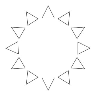 All Seasons - Coloring Page - Circles of Triangles