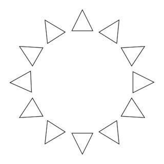 All Seasons - Coloring Page - Circles of Triangles