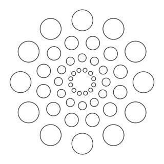 All Seasons - Coloring Page - Circles Mandala