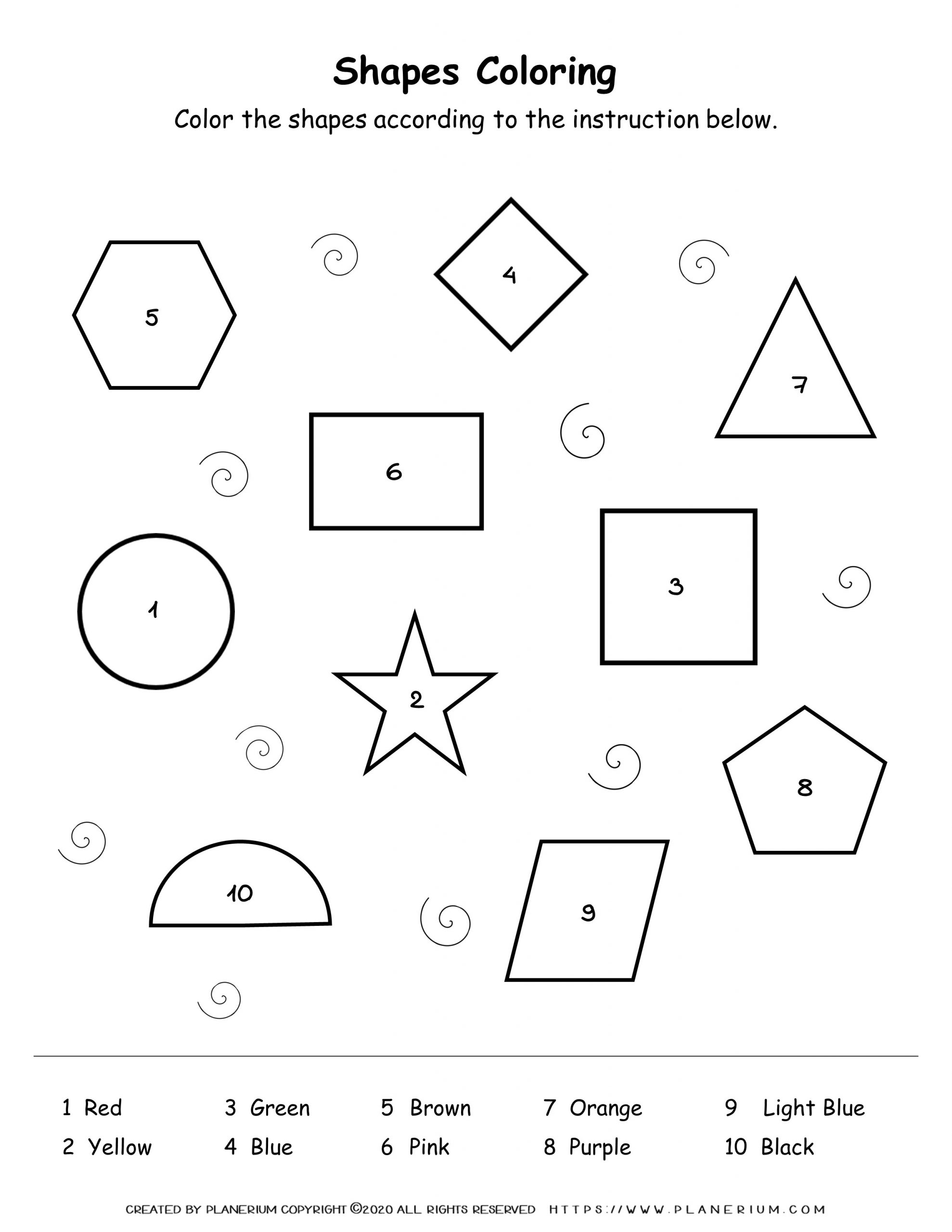 all-seasons-worksheet-shapes-coloring All Seasons - Worksheet - Shapes Coloring Activity