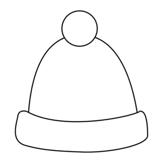 Fall Season - Coloring Page - Hat Template