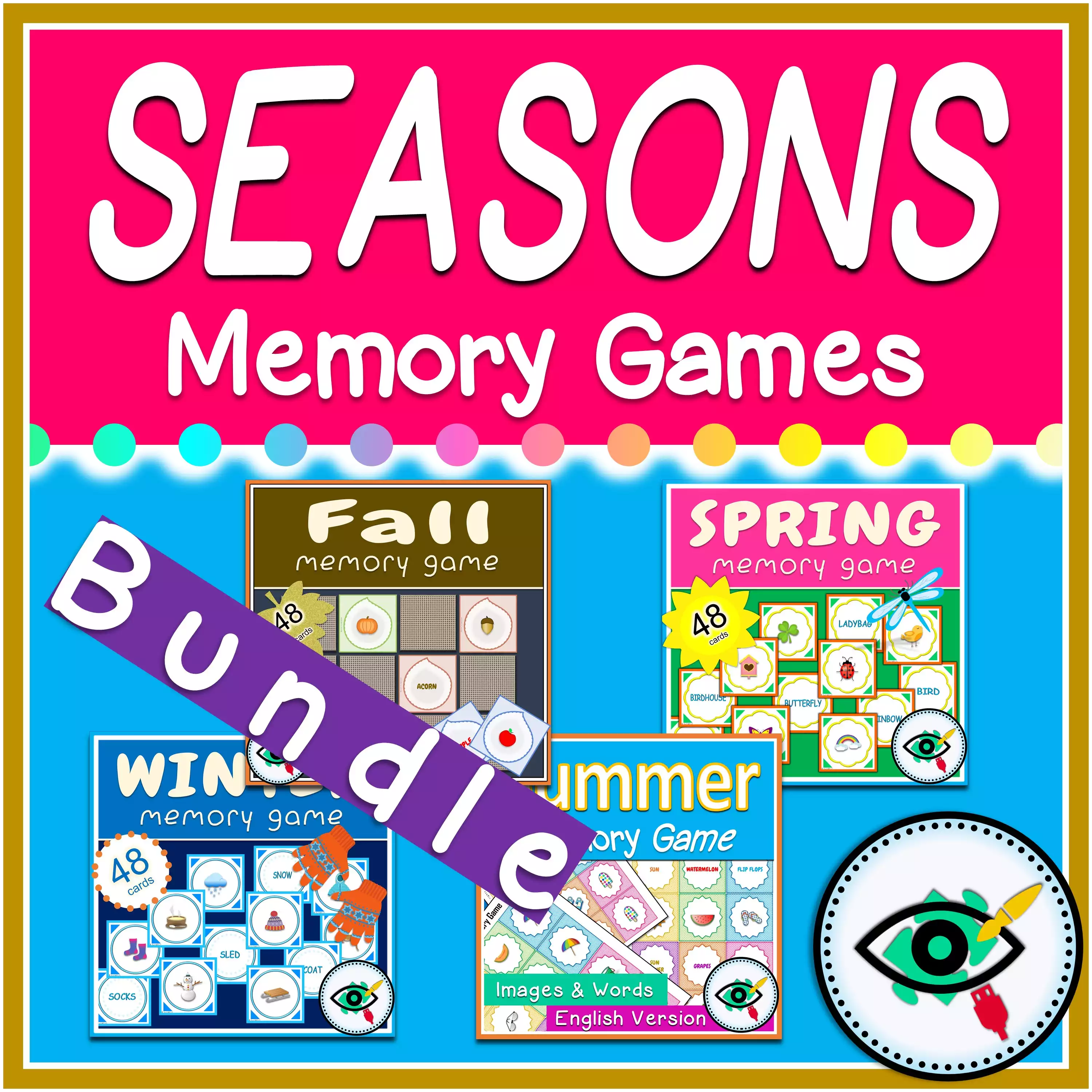 Four Seasons - Memory Game Bundle - Image Title