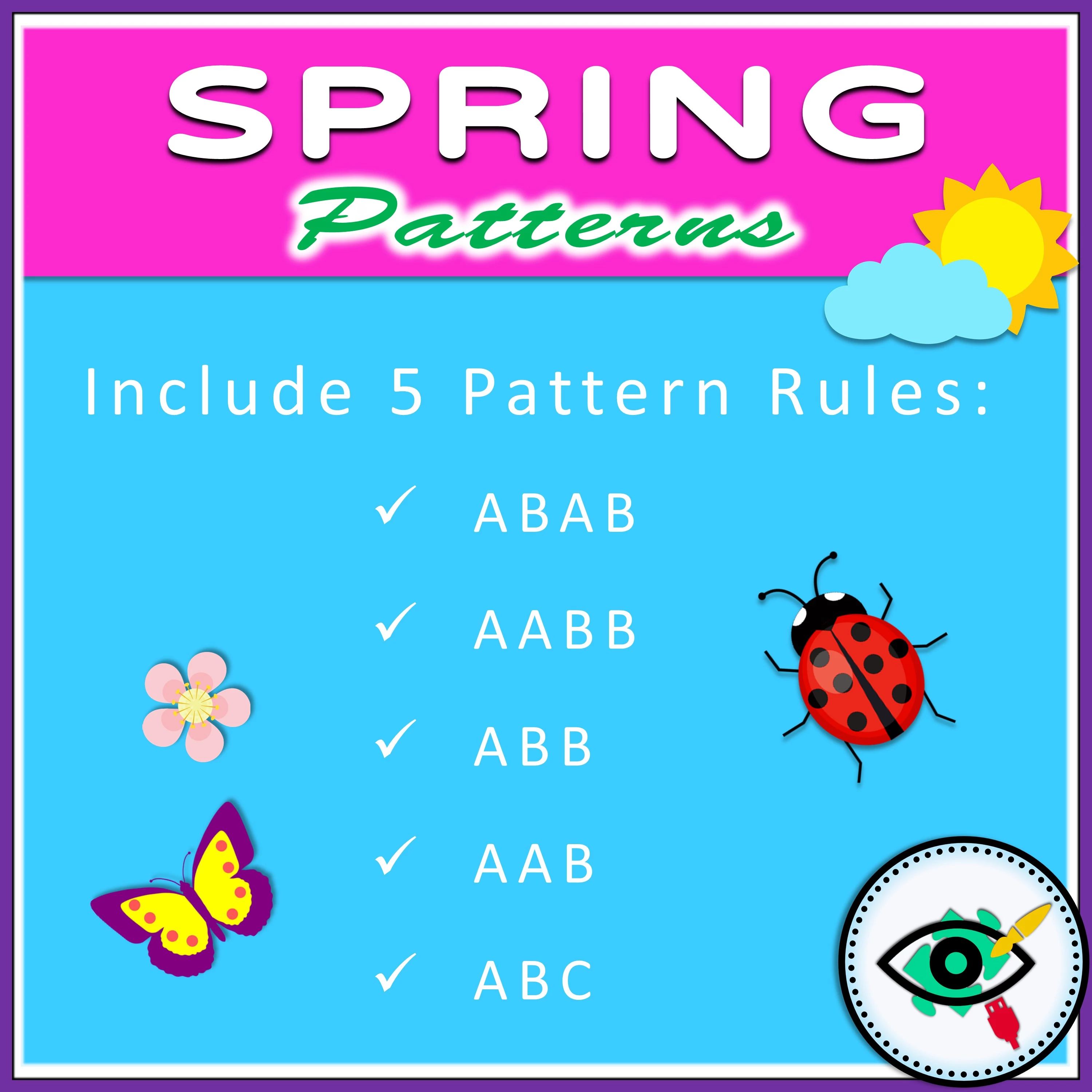 spring-patterns-title1 Spring - Patterns Activity - Image Title 1