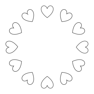 All Seasons - Coloring page - Circle of Twelve Hearts