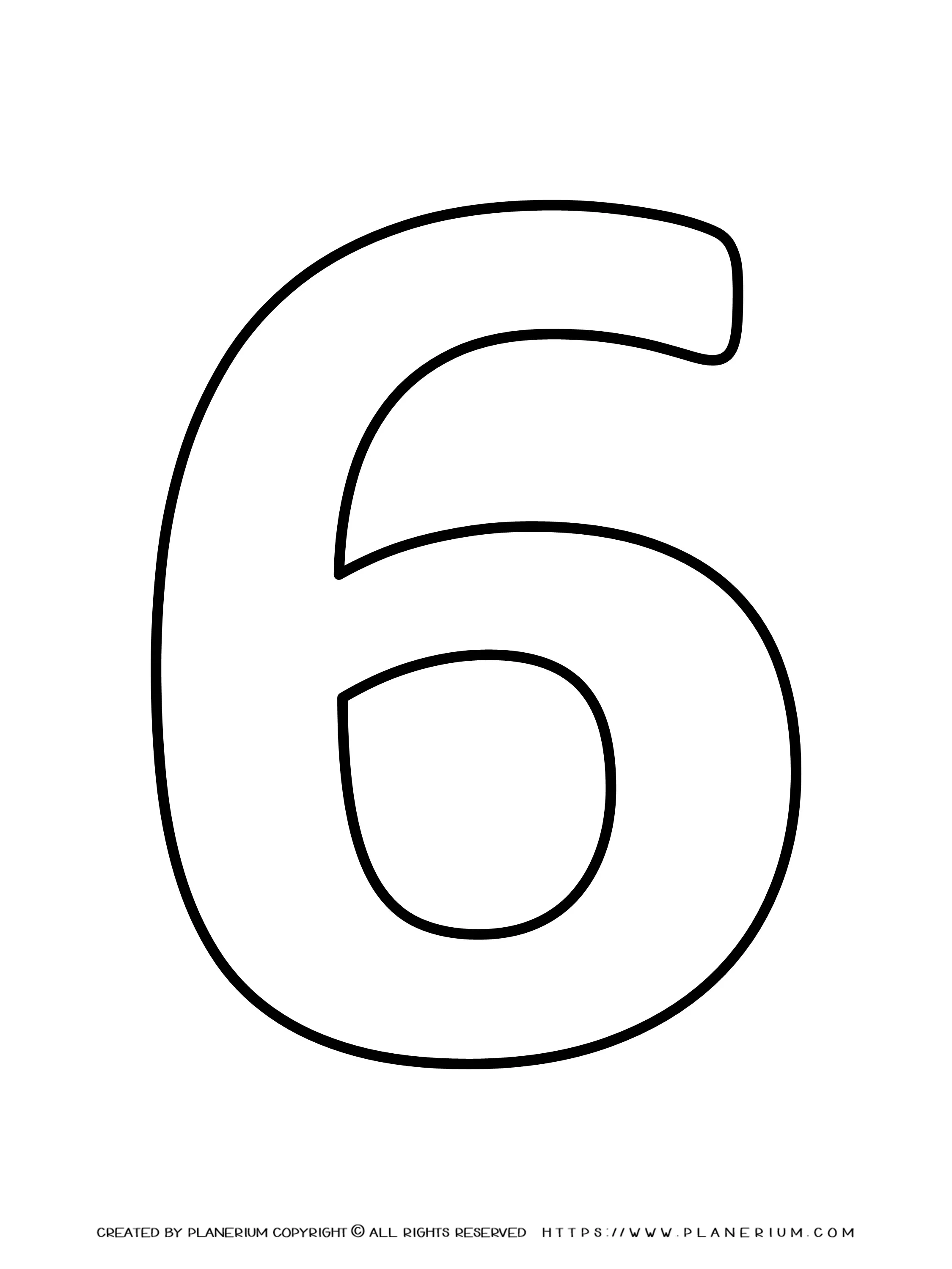 all-seasons-coloring-page-numbers-six All Seasons- Coloring page - Number Six