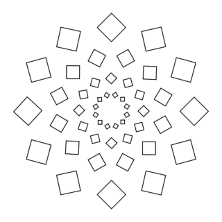 All Seasons - Coloring page - Rhombus Mandala