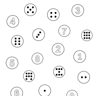 All Seasons - Worksheet - Numbers Matching Game One to Nine