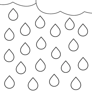 All Seasons - Worksheet - Numbers - Twenty Raindrops Template