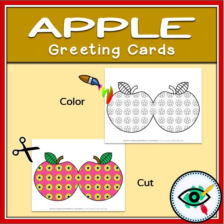 Apple Greeting Cards - Black and White - Featured 1