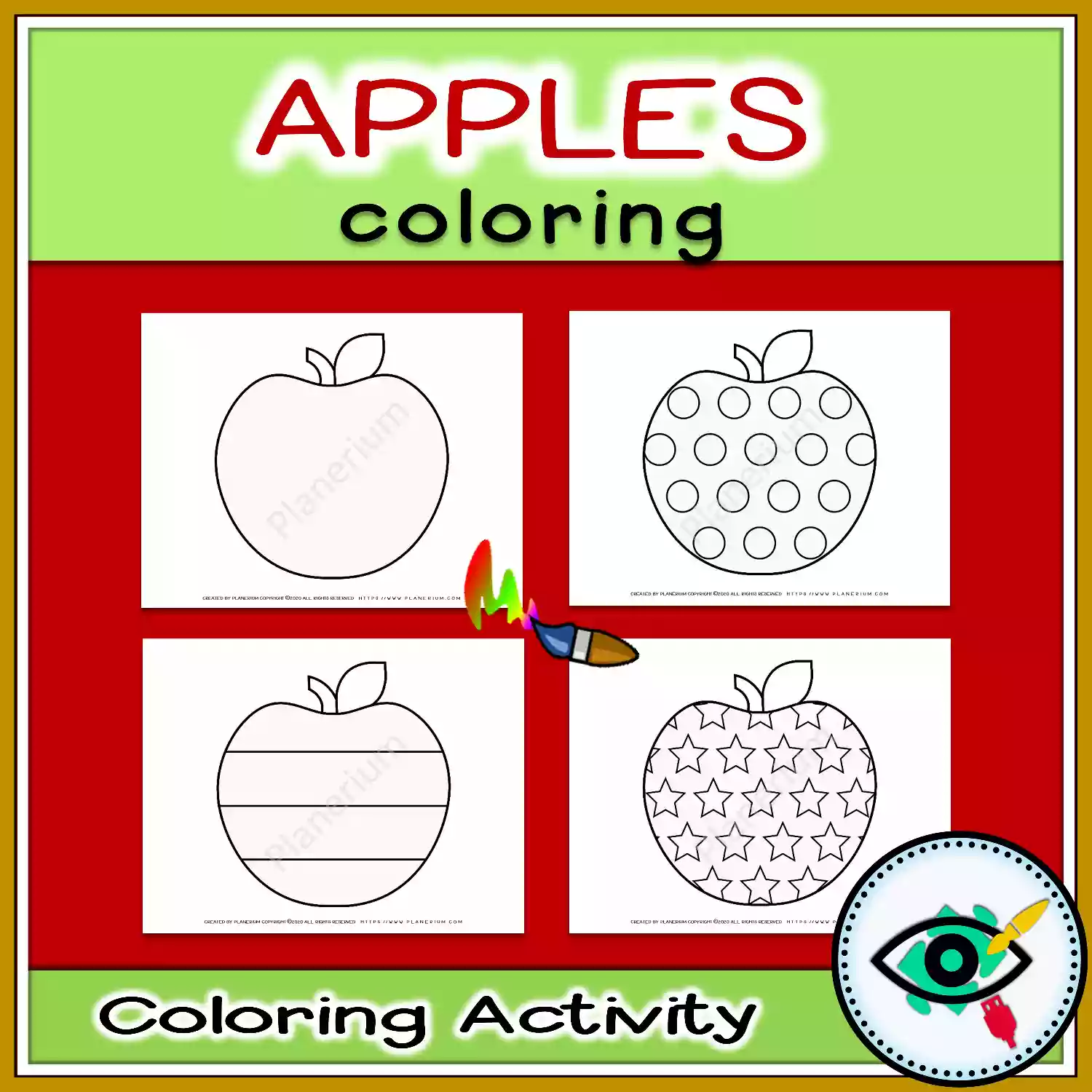 apples-patterns-coloring-bw-title1 Apple Patterns Coloring - Black and White - Featured 2