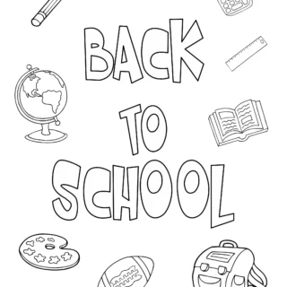 Back to School - Coloring Page - Back to School Poster